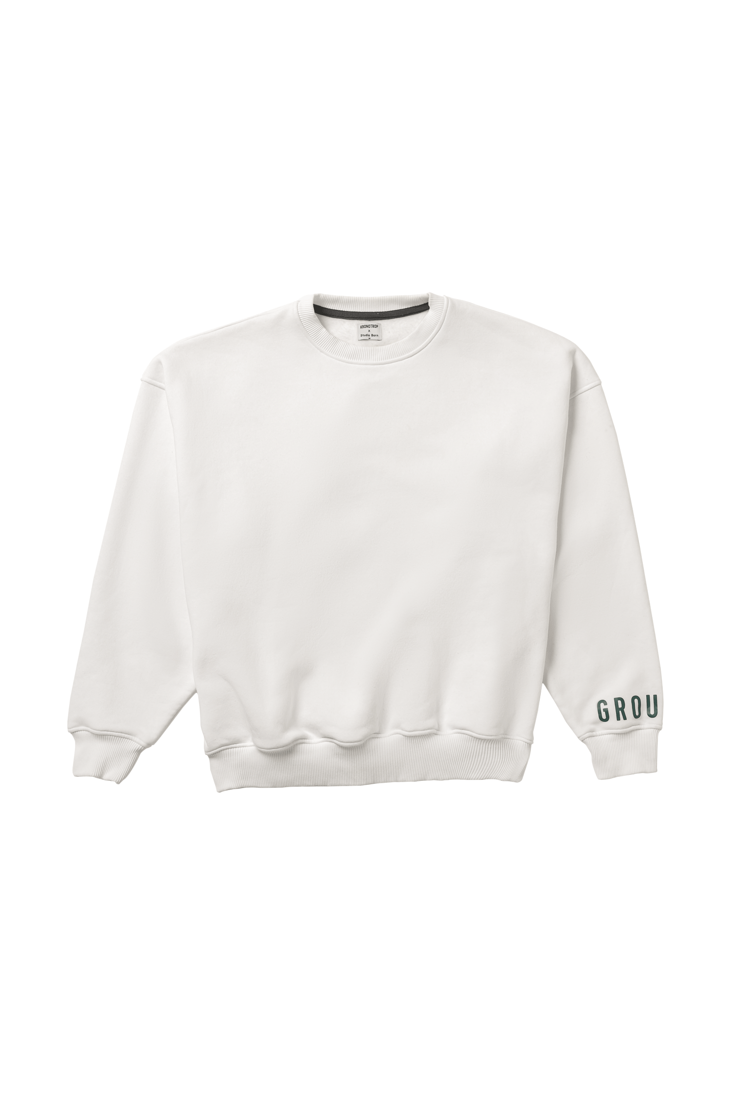 Grounded Collection Oversized White Sweatshirt - Aksesuar | KRONOTROP